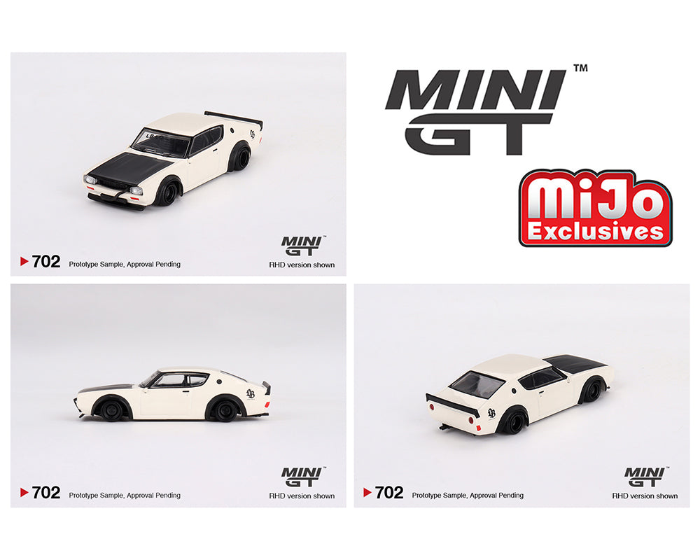 Preorder) Mini GT 1:64 Nissan Skyline Kenmeri Liberty Walk – White 