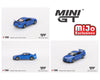 (Preorder) Mini GT 1:64 Nissan Skyline GT-R (R34) V-Spec – Bayside Blue – Mijo Exclusives