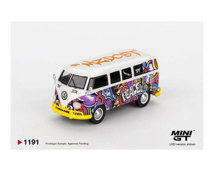 Mini GT 1:64 Volkswagen T1 Microbus Mizu Design – New Tooling! Now Then & Forever Collectibles