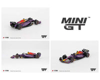 Mini GT 1:64 Oracle Red Bull Racing RB19 #1 Max Verstappen 2023 F1 2023 Las Vegas GP Winner Now Then & Forever Collectibles