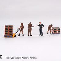 Mini GT 1:64 Figurine UPS Driver and workers