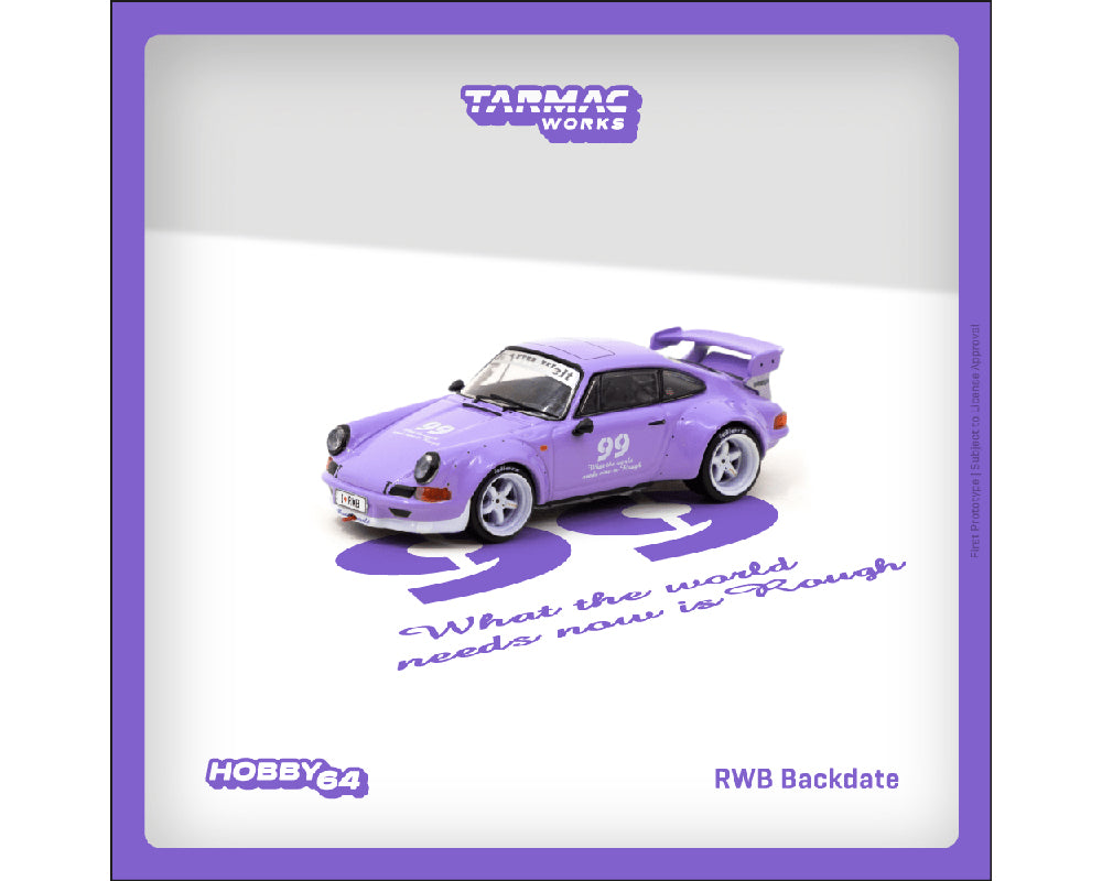 (Preorder) Tarmac Works 1:64 RWB Backdate Violetta idlers 12 hours 2016 – Hobby64