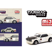 (Preorder) Tarmac Works 1:64 Nissan Skyline 2000 GT-R (KPGC10) Lamley Special Edition – White – Global64