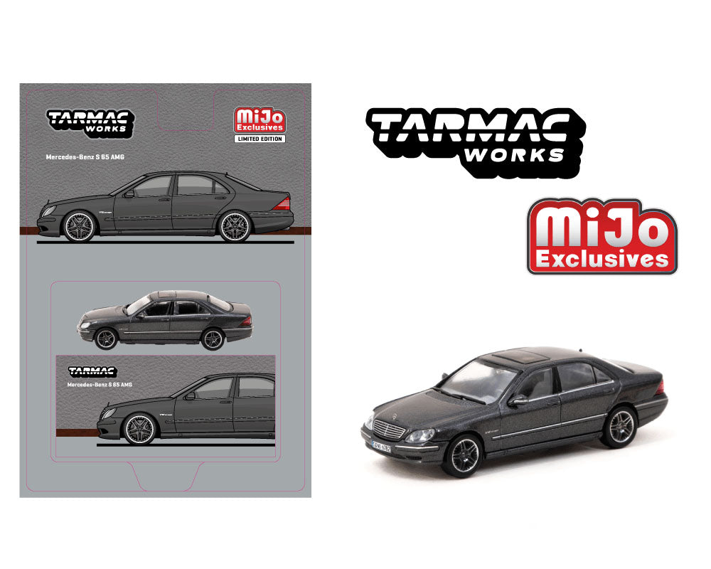 (Preorder) Tarmac Works 1:64 Mercedes-Benz S65 AMG – Grey – Global64 – Mijo Exclusives