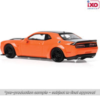 Ixo Model 1:64 2019 Dodge Challenger SRT Hellcat - Go Mango
