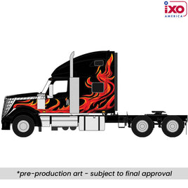 IXO Model  2010 International Lonestar - Black with flames 1:64