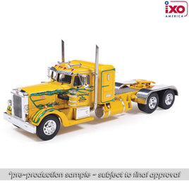 Ixo Models 1:64 1962 Peterbilt 350 - Yellow with Green Flames Now Then & Forever Collectibles
