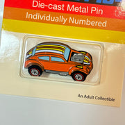 ENAMEL COLLECTORS PIN - VW BUG ORANGE