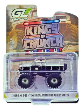 GREENLIGHT 1:64 1990 GMC S-15 TEXAS DPS HIGH TRUCK - KING CRUNCH