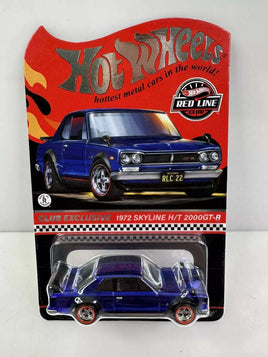 Hot Wheels RLC 1972 Skyline H/T 2000GT-R Club Car Blue