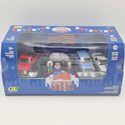 1:64 Multi-Car Dioramas - Summer Cookout Now Then & Forever Collectibles