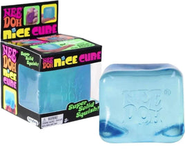 Nee Doh Nice Cube - Super Solid Squish! (Blue) - Brand New/Factory Sealed!