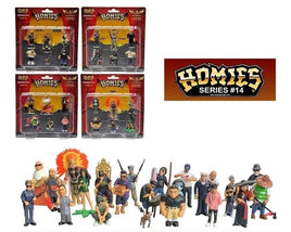 Homies Figures 1.75″ Series #14 card set 1/4 2/4 3/4 4/4