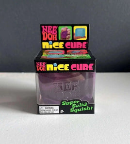 Nee Doh Nice Cube - Super Solid Squish! (Purple) - Brand New/Factory Sealed!