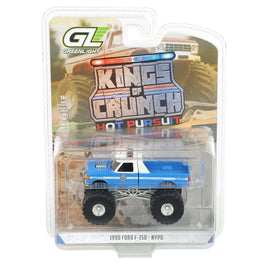 Greenlight 1/64 1990 Ford F-350, NYPD King of Crunch Police Hot Pursuit