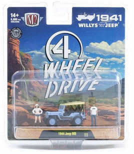 M2 1:64 1944 Jeep MB with outdoor adventure couple figures Model 67500-18-P5