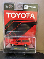 M2 Machines 1:64 1985 Toyota Truck with Camper Shell – Red- Hobby Exclusive