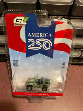 Greenlight Anniversary Collection Series 18 – America 250 Edition – 1942 Willy’s MB Now Then & Forever Collectibles