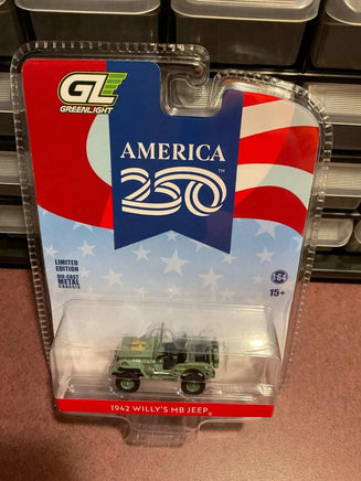 Greenlight Anniversary Collection Series 18 – America 250 Edition – 1942 Willy’s MB Now Then & Forever Collectibles