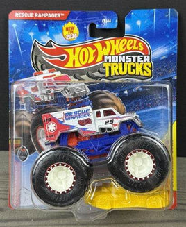 2026 Hot wheels Monster Trucks Rescue Rampager Champion Crashers # 1/8