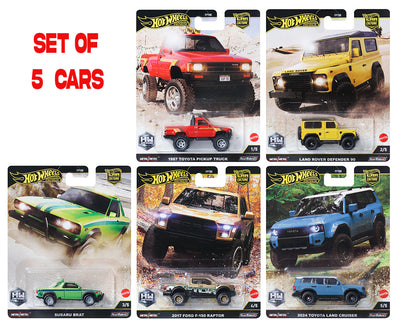 (Preorder) Hot Wheels 1:64 Car Culture 2024 – HW Off Road - Set of 5 Cars