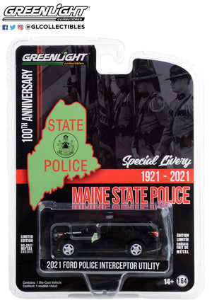 Anniversary Collection Series 15 - 2021 Ford Police Interceptor Utility - Maine State Police 100th Anniversary