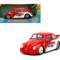 Jada 1:24 1959 Volkswagen Drag Beetle (Two-Tone Red/White) “Cherry On Top” – Slug Bug – Punch Buggy