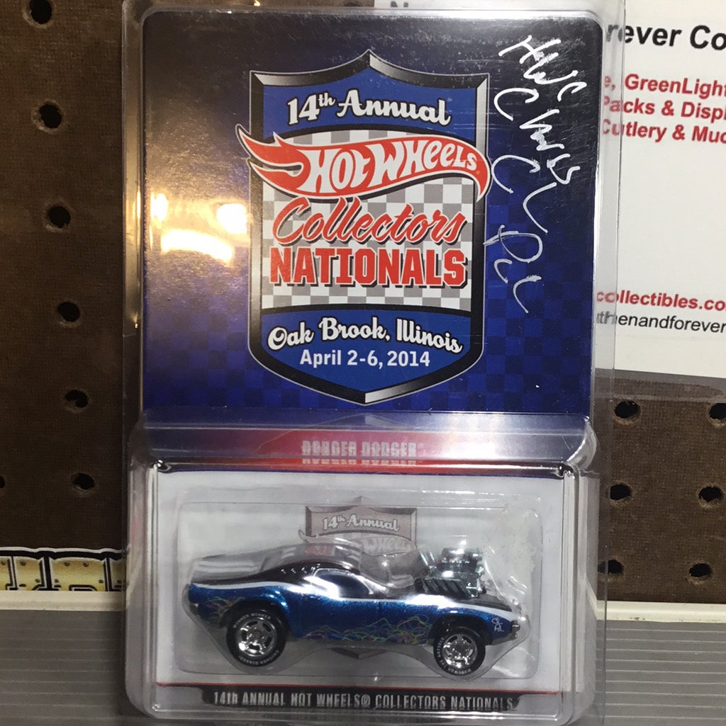 Hot Wheels 2014 14th Nationals Dinner car without Sticker Rodger Dodger #89/2000 Signed by Hot Wheel Chris