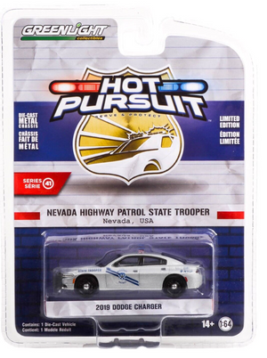 GreenLight 2019 Dodge Charger Police Car Hot Pursuit 41 Nevada Highway