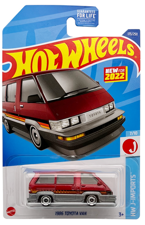 Hot Wheels 2022 #173 - 1986 Toyota Van (Red)