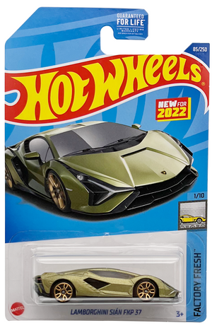 Hot Wheels 2022 #85 - Lamborghini Sian Fkp 37 (Green)