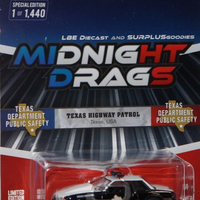 Greenlight 1/64 1993 Ford Mustang Texas State Trooper Midnight Drags