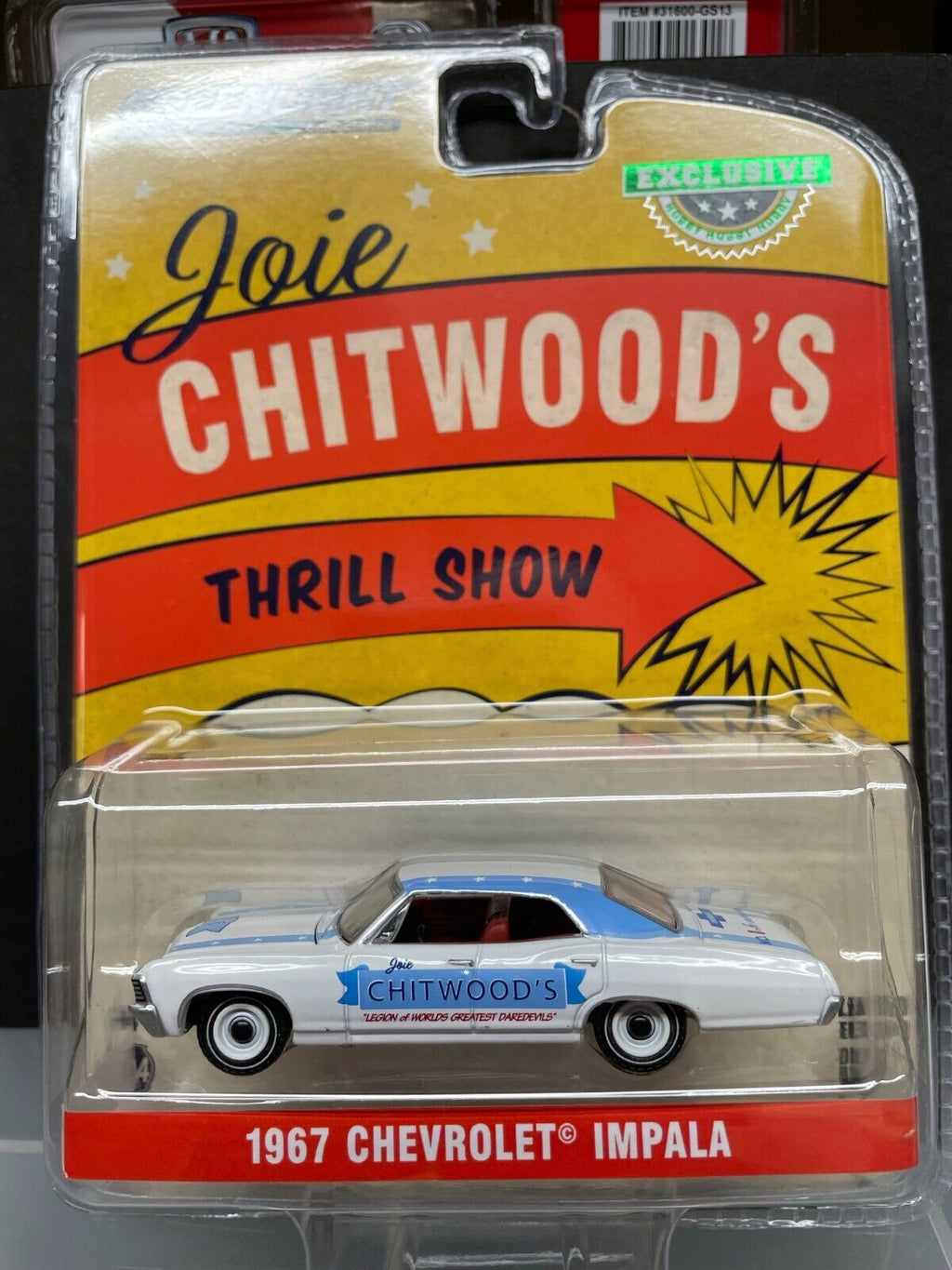 Greenlight 1:64 1967 Chevrolet Impala SS - Joie Chitwood's Hobby Ex
