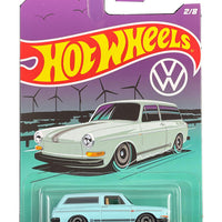 Hot Wheels 2022 HW Volkswagen Series 2/8 Blue Custom '69 Volkswagen Squareback