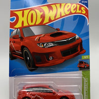 2022 Hot Wheels #67 HW Hatchback Subaru WRX STI Red.
