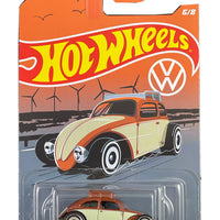 Hot Wheels 2022 HW Volkswagen Series 6/8 Brown Custom Volkswagen Beetle
