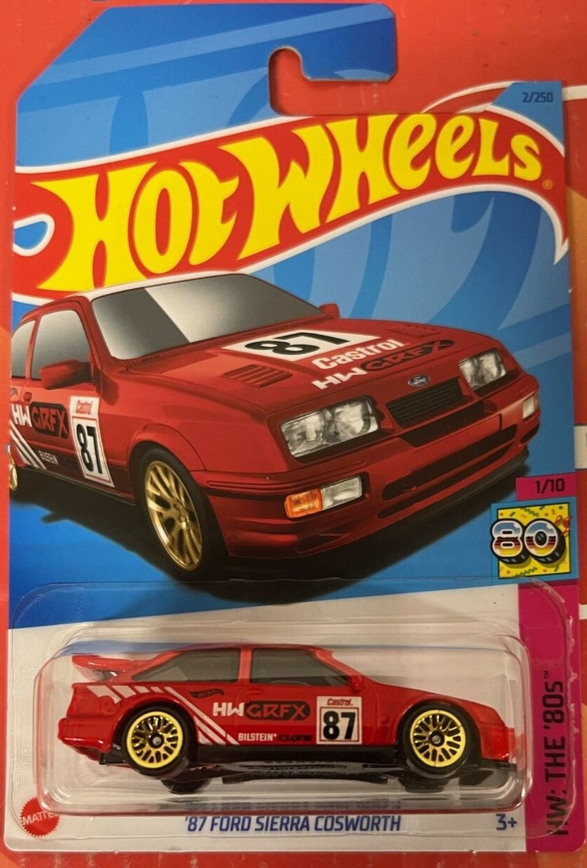 87 Ford Sierra Cosworth #2 The 80's 2023 Hot Wheels Case A