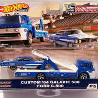 Hot Wheels Team Transport Custom '64 Galaxie 500 & Ford C-800 #15